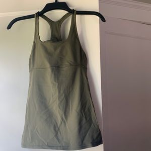 Dark green size 4 Lulu lemon workout tank top